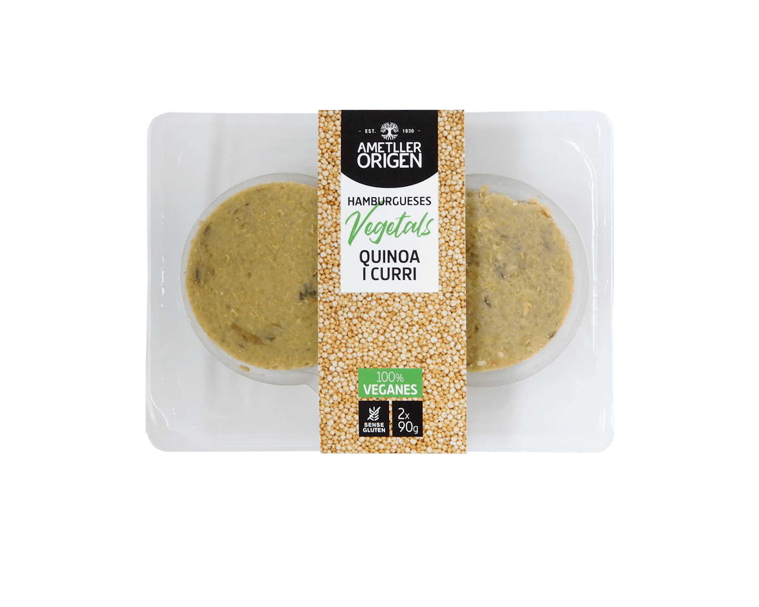 Hamburguesa quinoa i curri Ametller Origen 180g