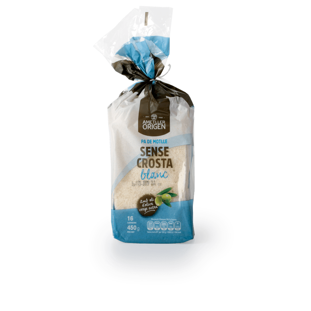 Pa de motlle sense crosta Ametller Origen 450g