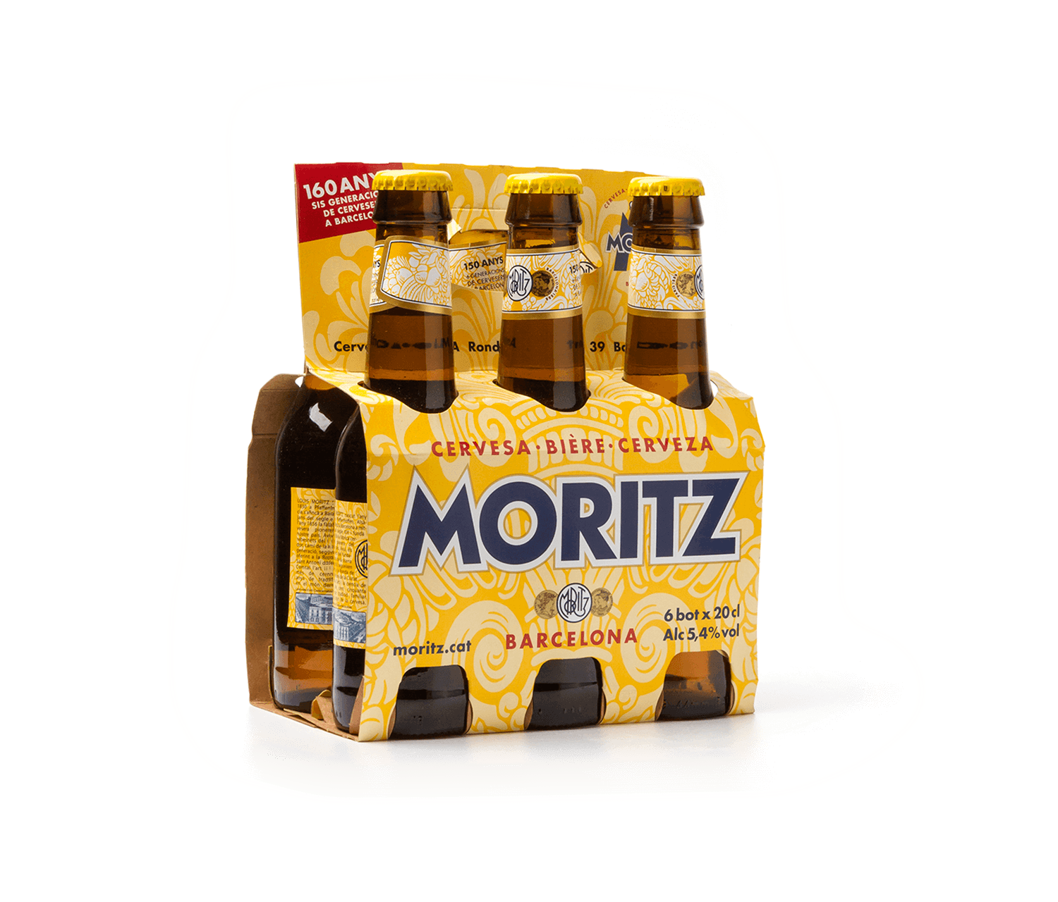 Pack cervesa quintos Moritz 20cl 6u.