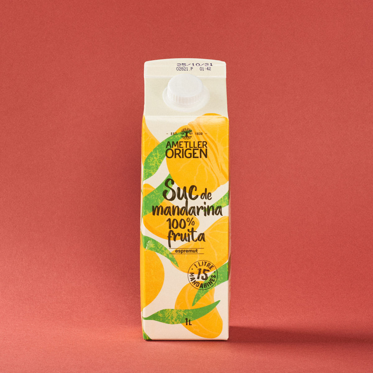 Suc de mandarina 100% espremut Ametller Origen 1l