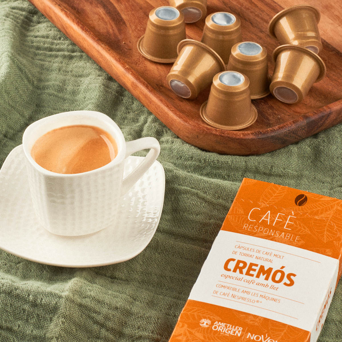 Càpsules cafè cremós 10u. Ametller Origen