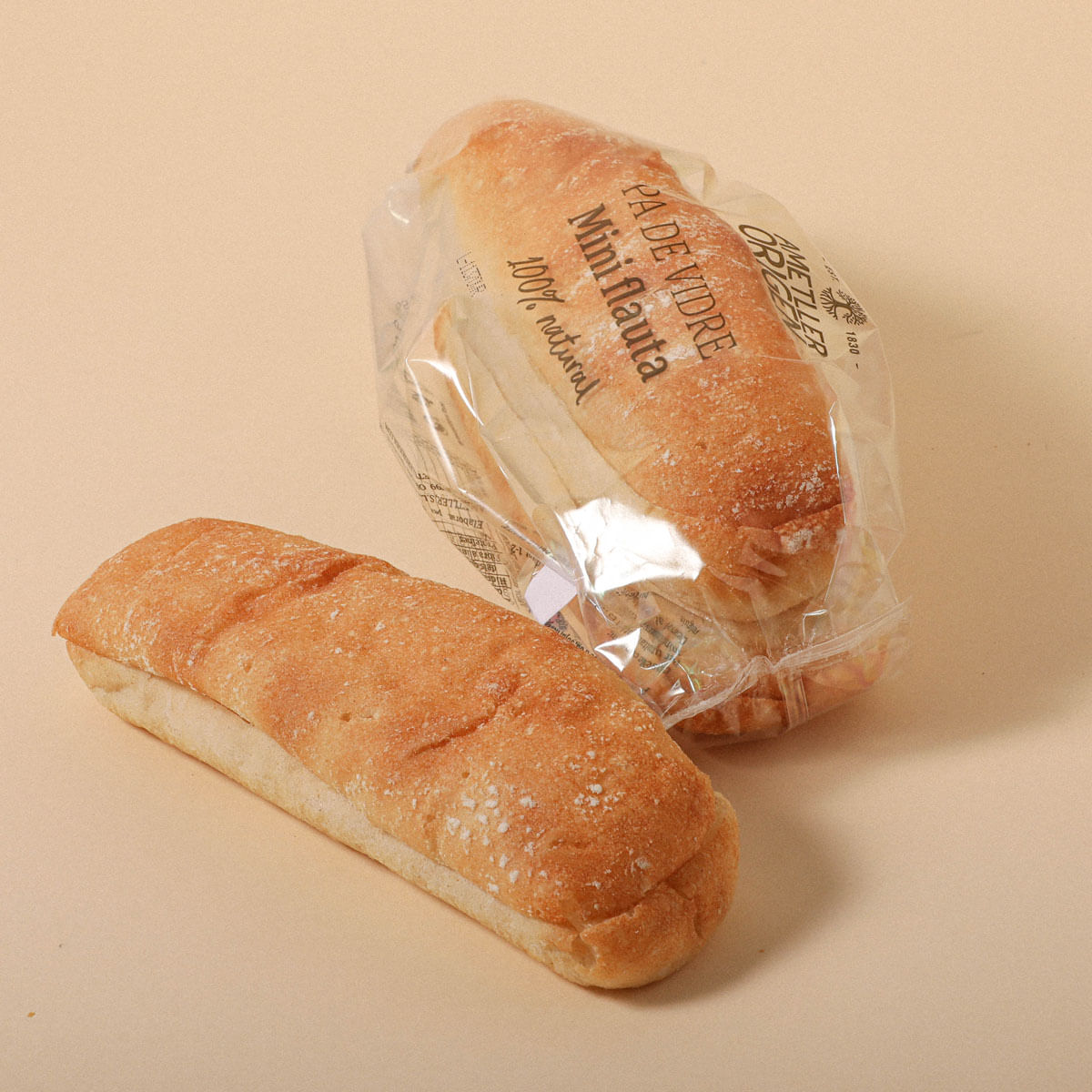 Pan Bocadillo De Vidrio Ametller Origen 130 G 2u