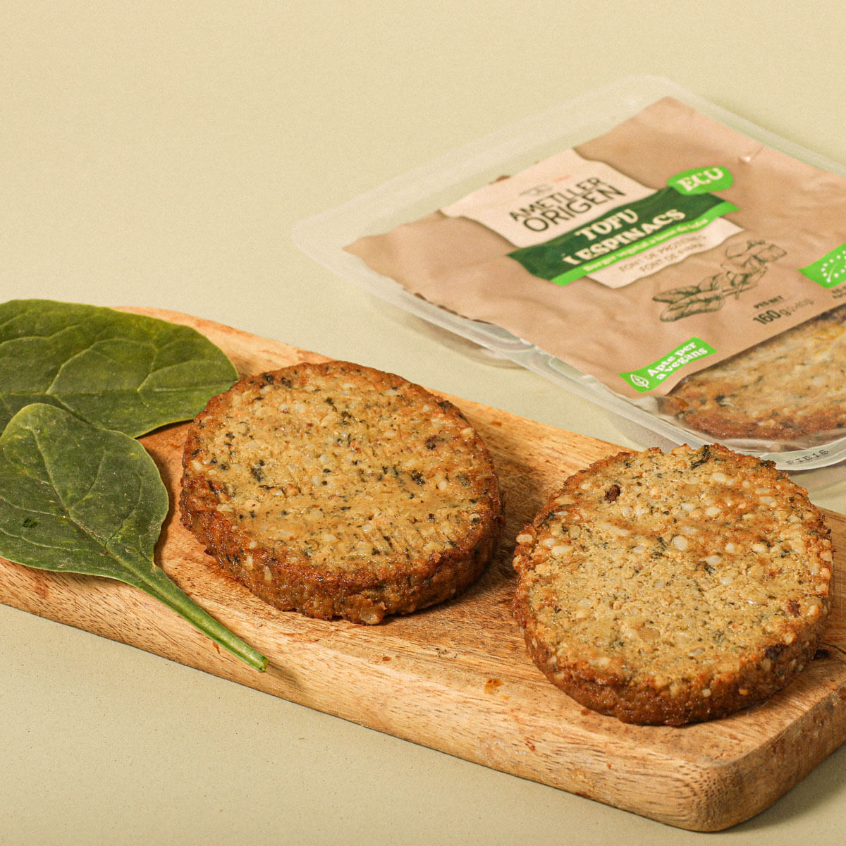 Hamburguesa Tofu Espinacas ECO Ametller Origen 160g