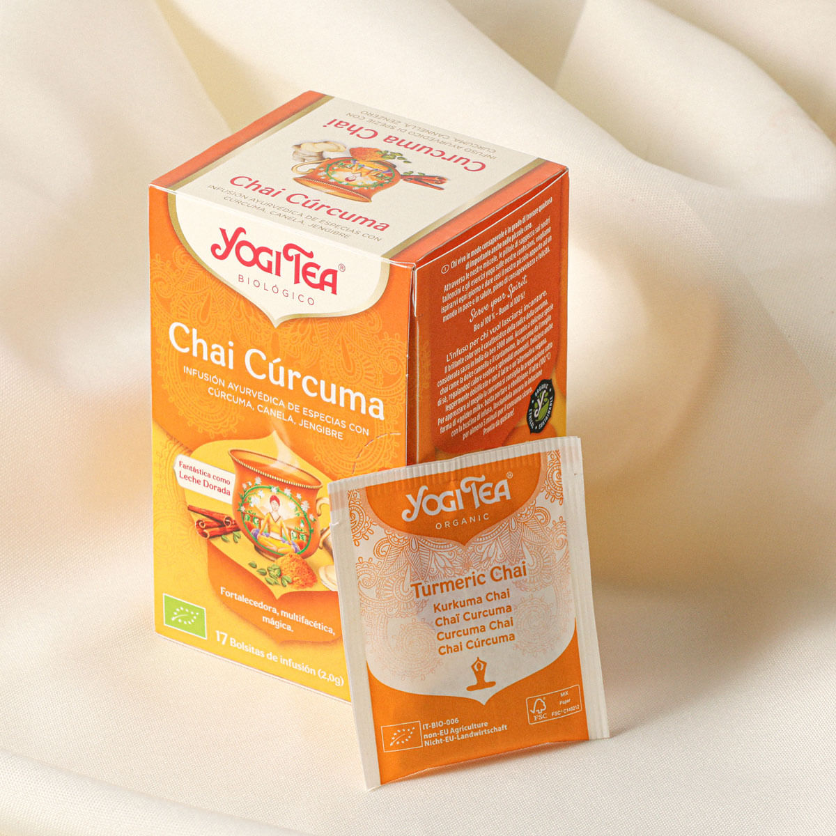 Te amb chai i cúrcuma BIO YOGI TEA 34g