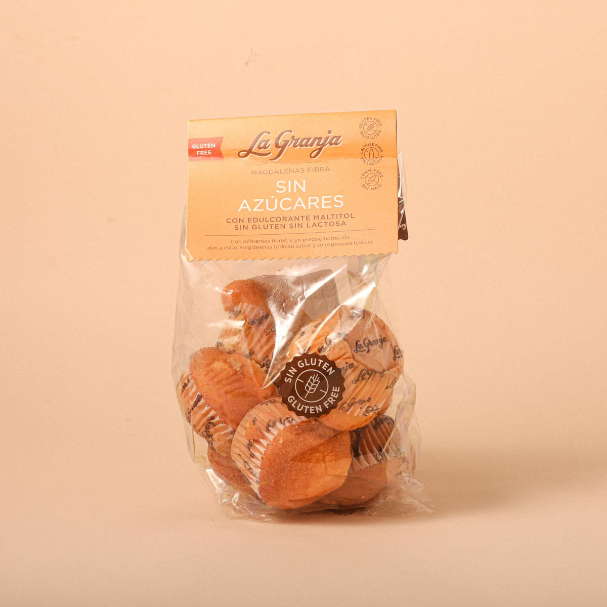 Magdalenas Fibra, Sin Gluten Y Sin Lactosa La Granja 220g