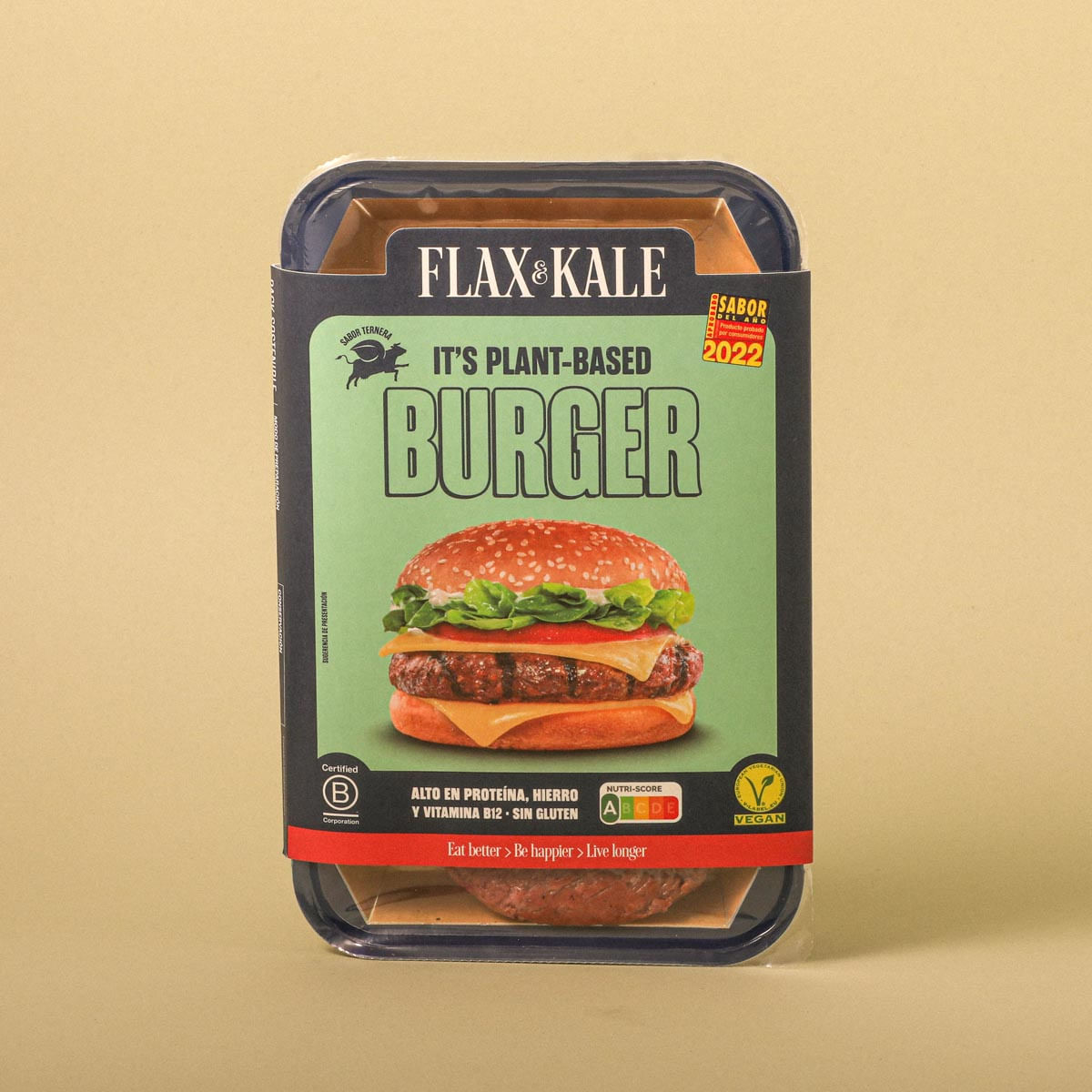 Burger Vegana Sabor Ternera FLAX <(>&<)> KALE 200g