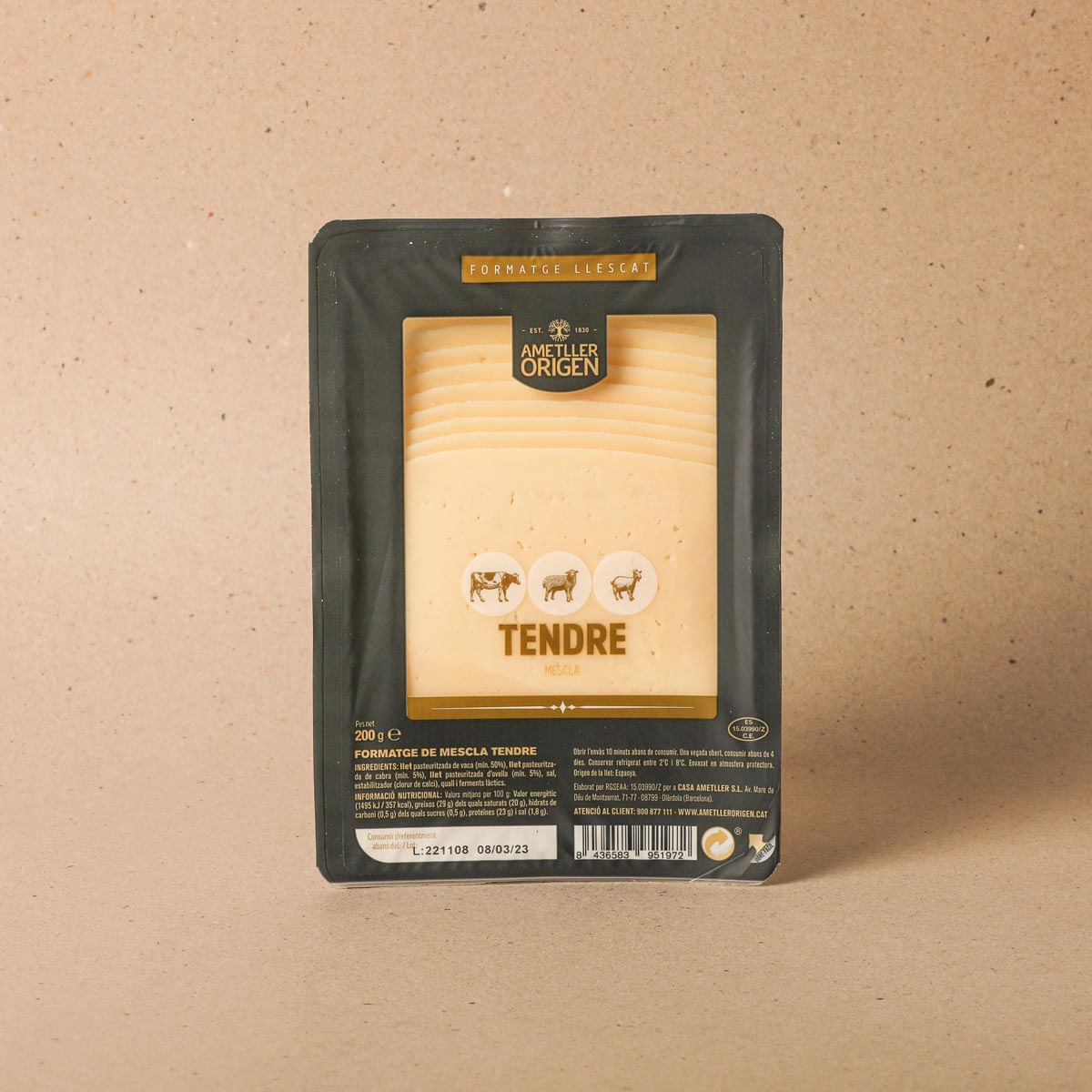 Tendre Llescat Ametller Origen 200g