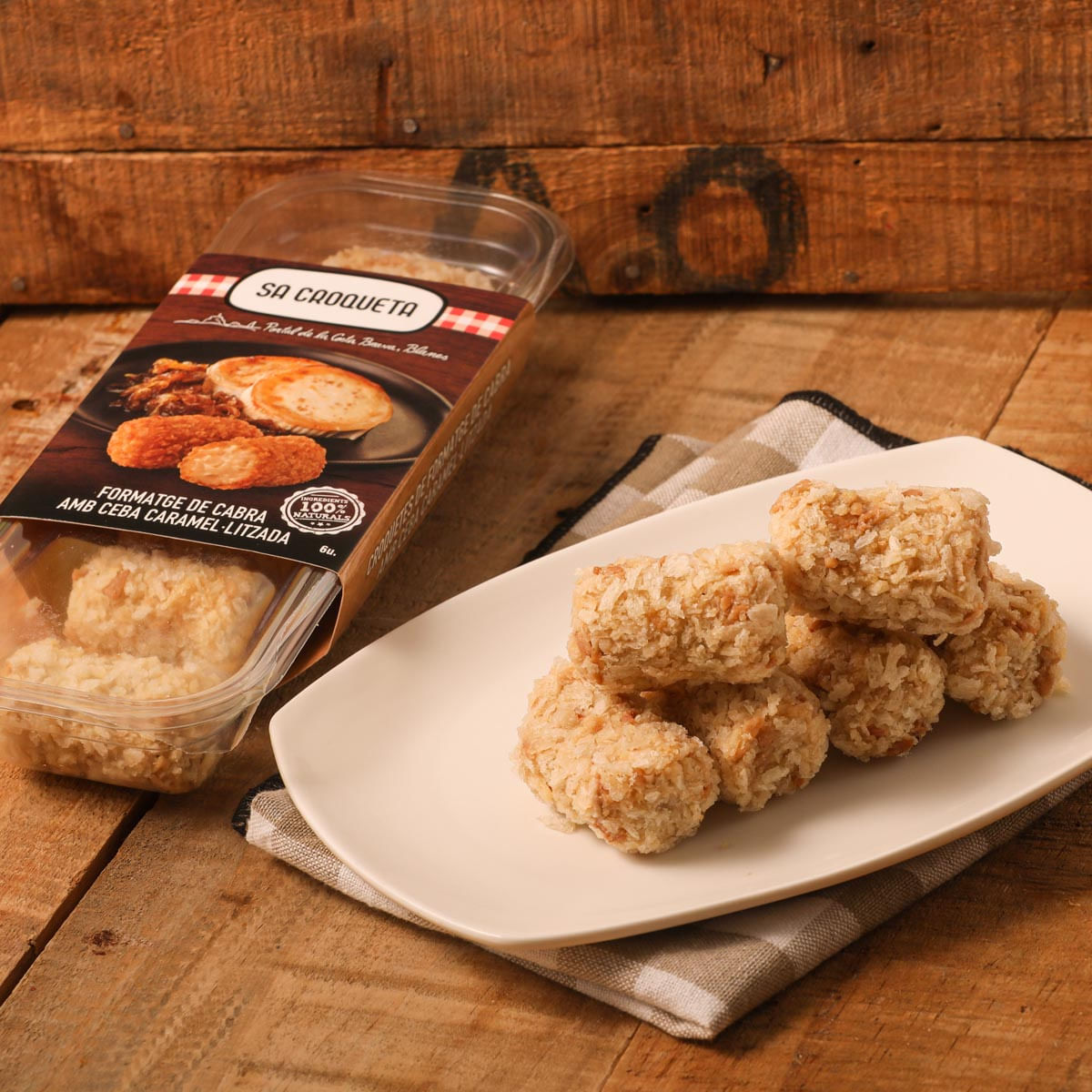 Croquetas De Queso De Cabra Y Cebolla Caramelizada Sa Croqueta - 6 Uds