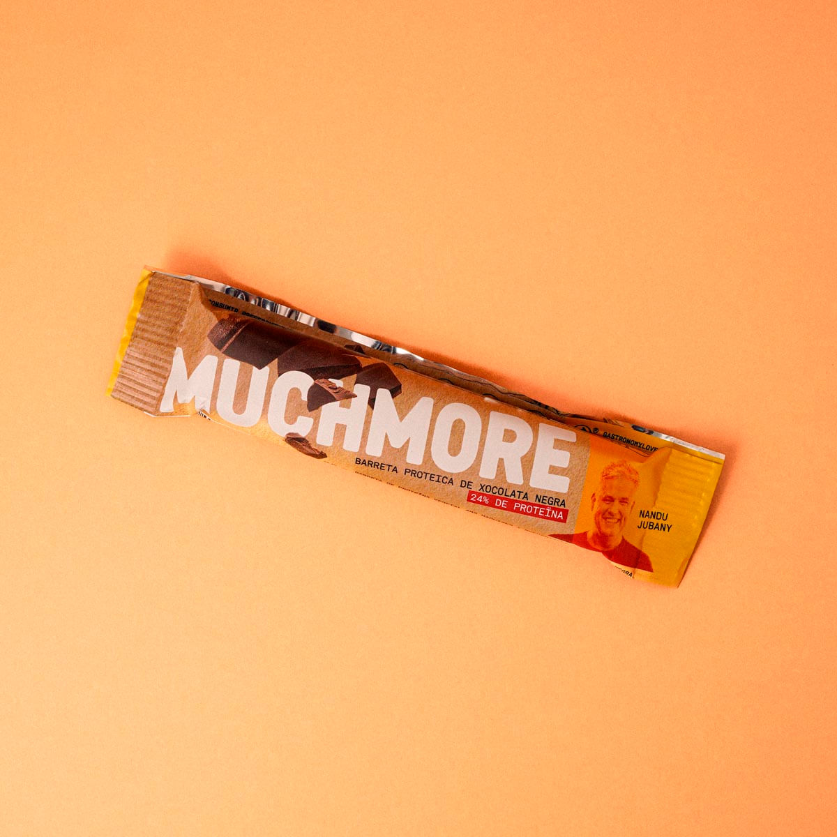 Barrita Proteica De Chocolate Negro Natural MUCHMORE 35 G