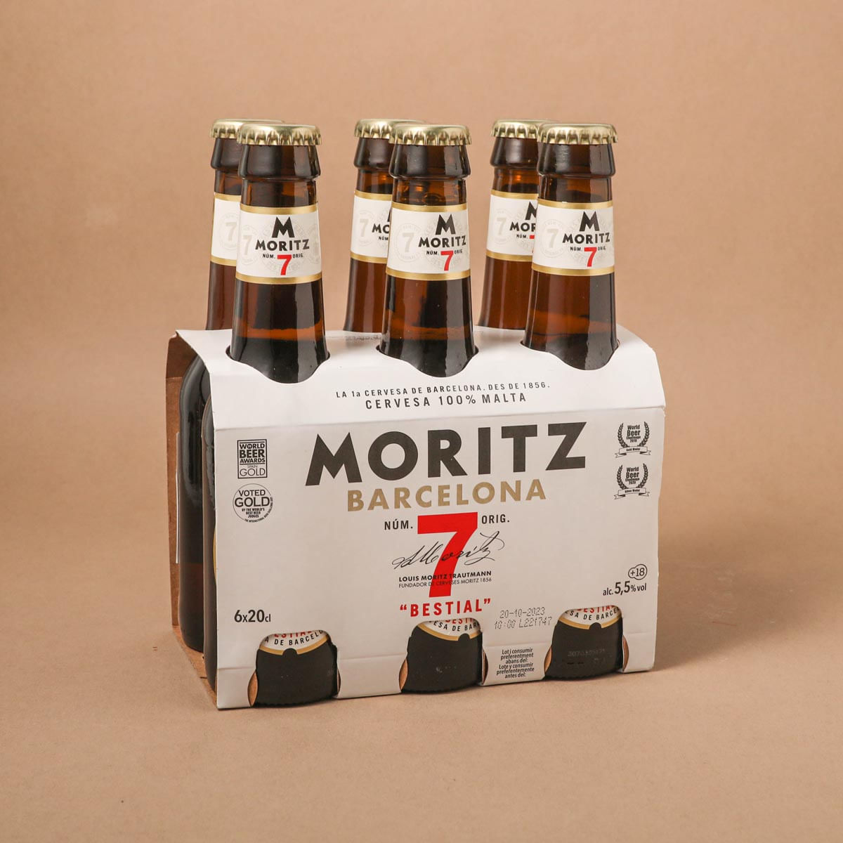 Pack Cervesa MORITZ 7 20cl 6u.