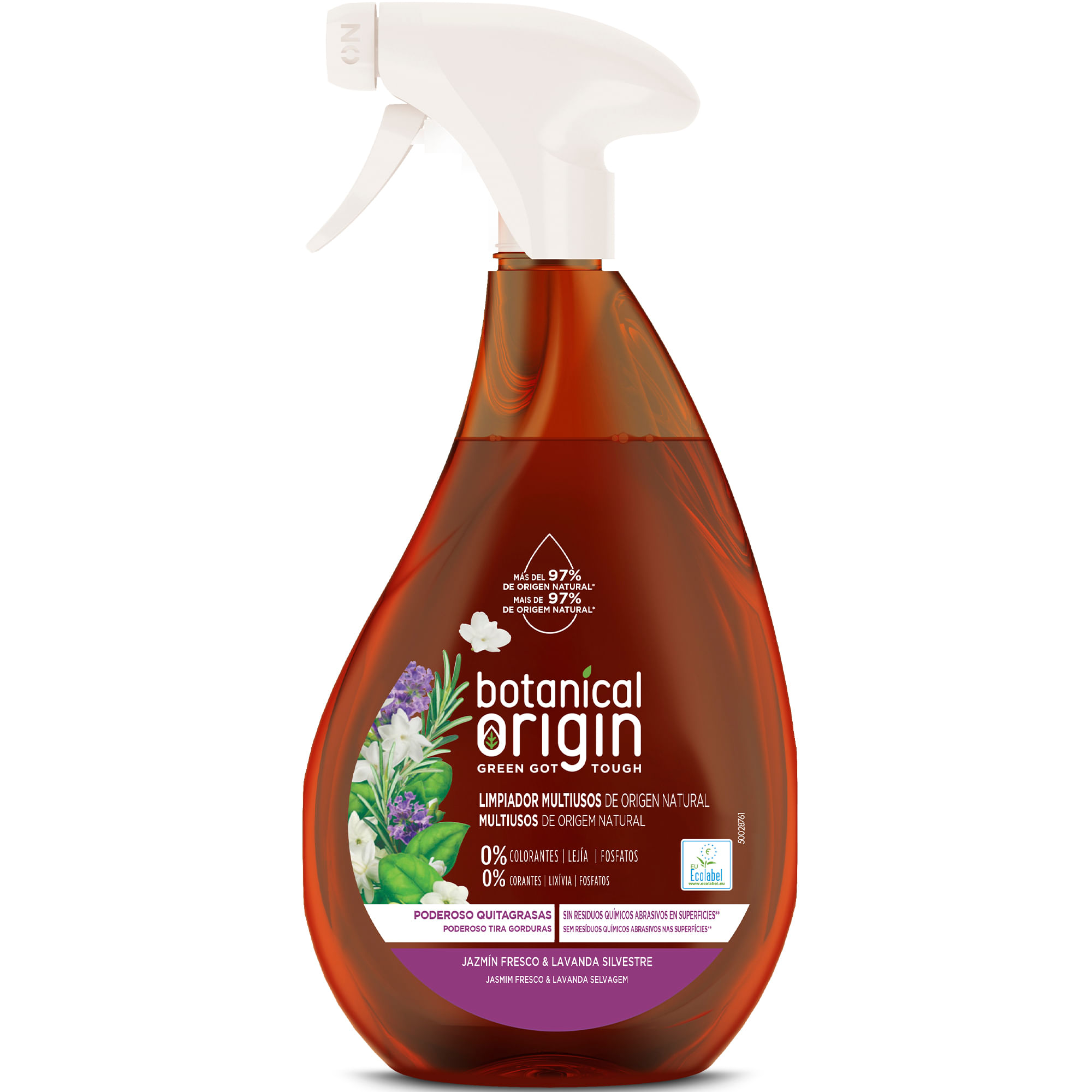 Netejador multiusos, gessamí fresc i lavanda silvestre, ecològic, Botanical Origin 500 ml