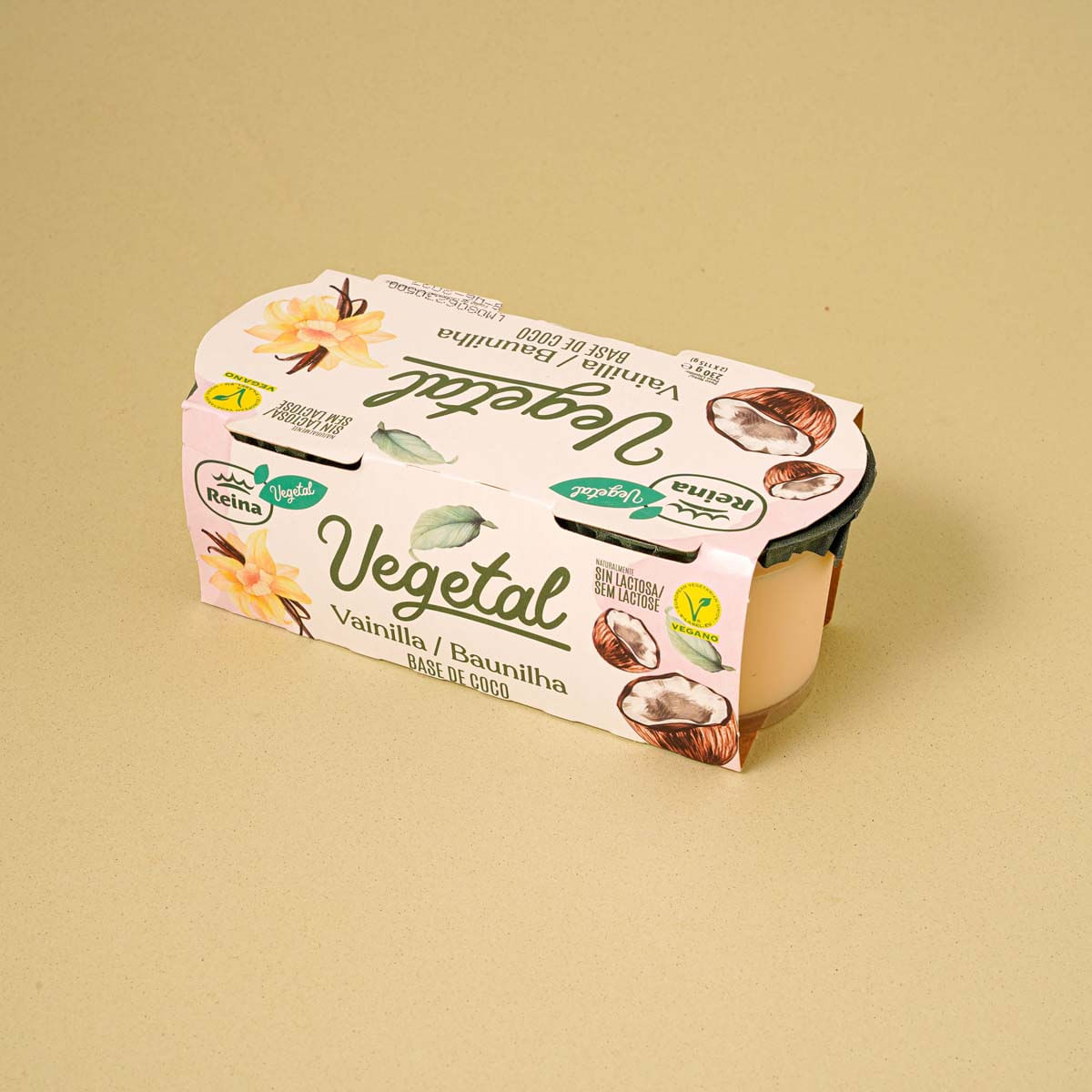 Postre Vegetal De Vainilla Postres Reina 115g 2u.