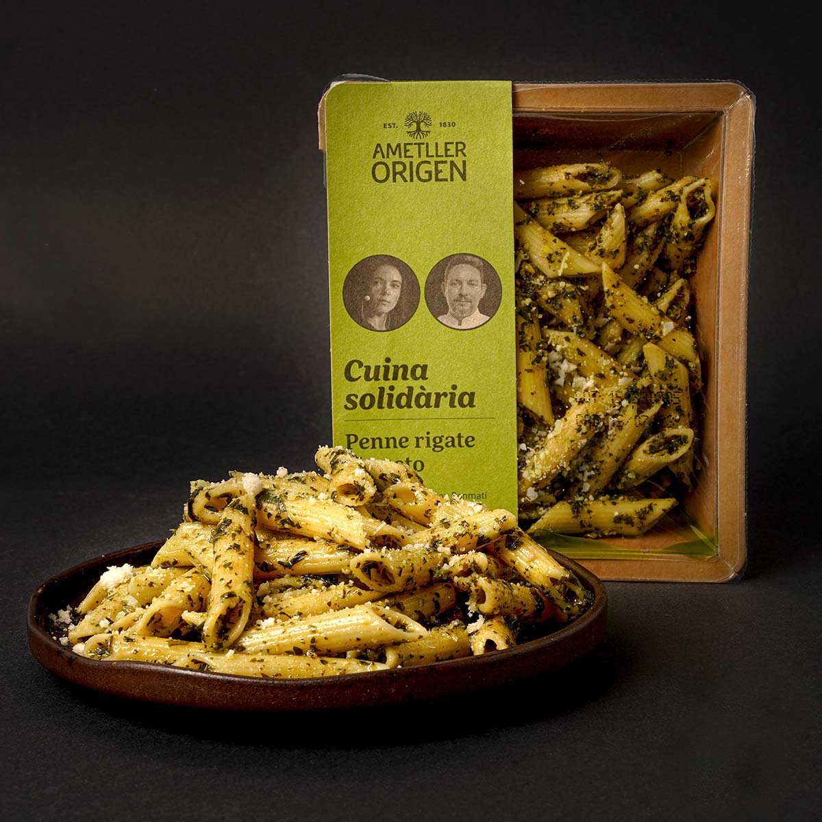 Penne Rigate Al Pesto Ametller Origen 250g
