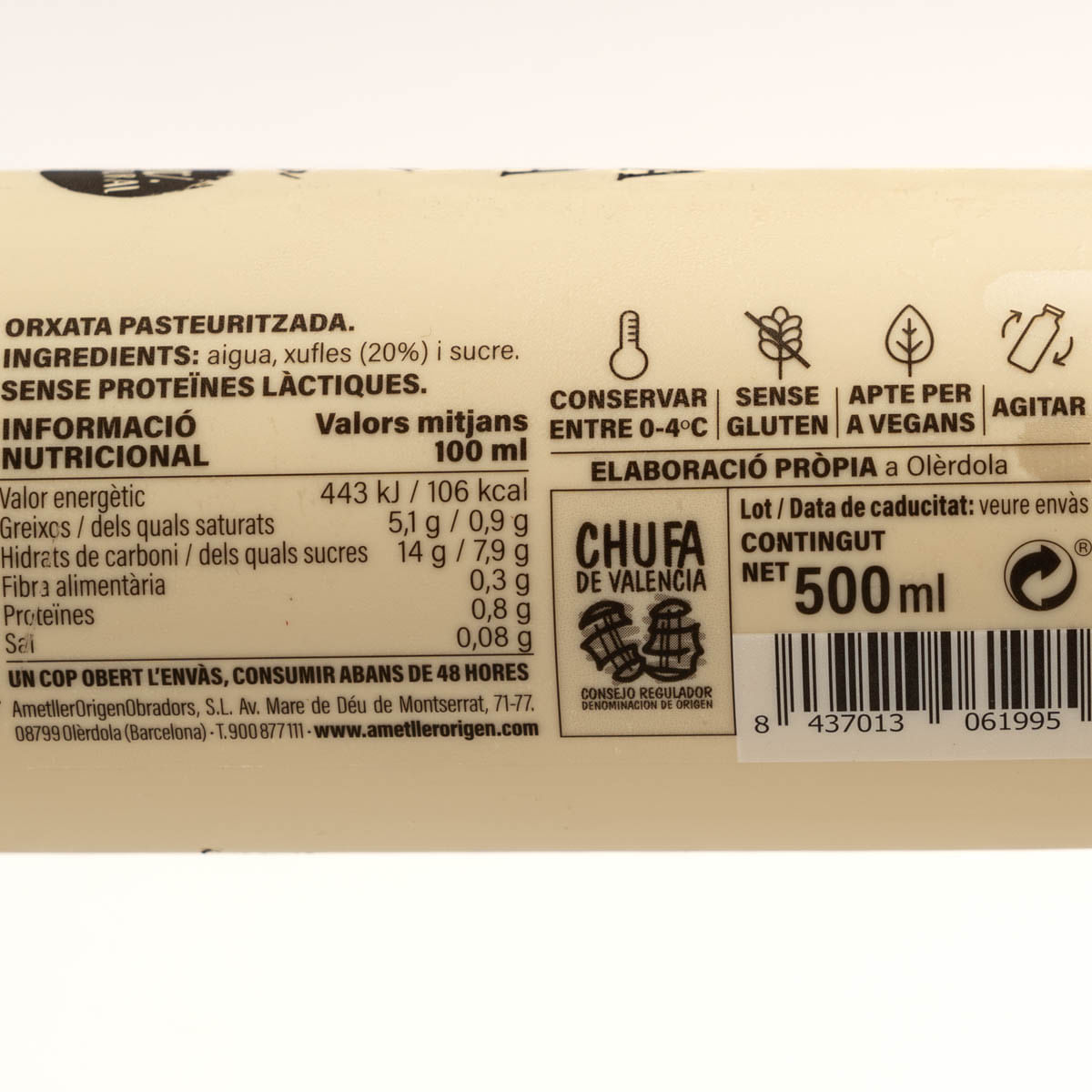 Orxata Ametller Origen 500ml