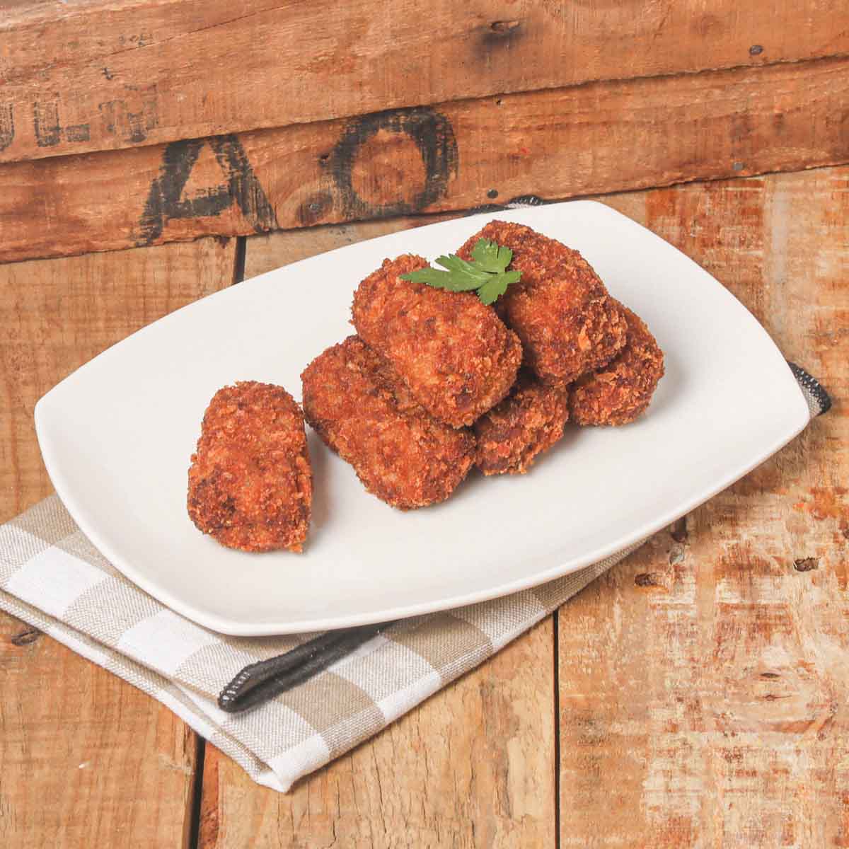 Croqueta fregida pollastre rostit JUBANY