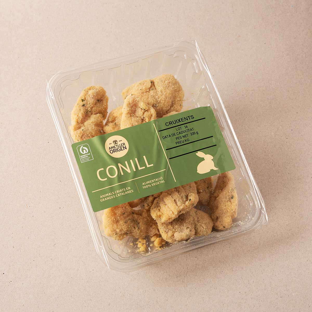 Cruixents de conill Ametller Origen 220g