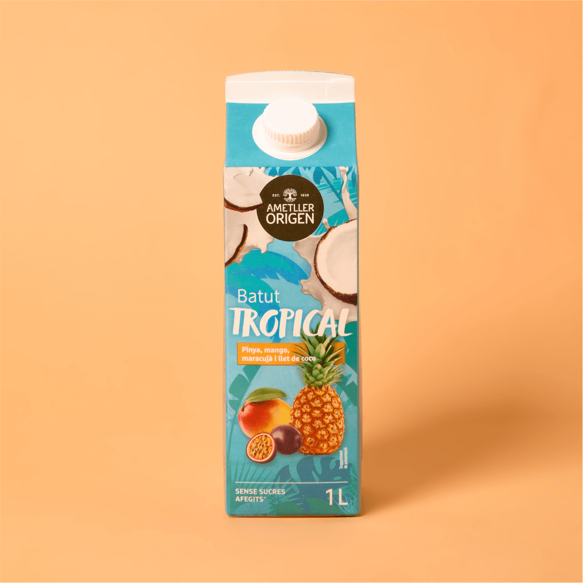 Batut tropical amb llet de coco Ametller Origen 1l