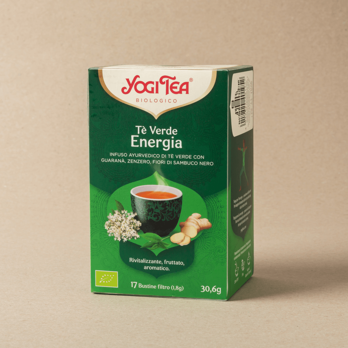 Te verd guaranà i gingebre Yogi Tea 30g