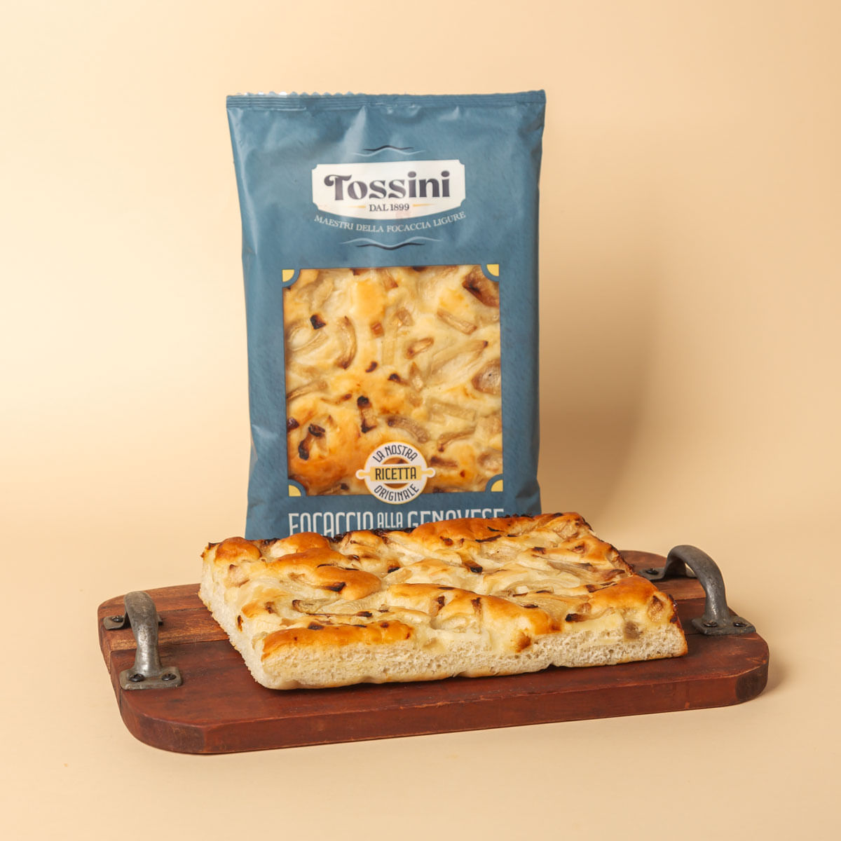 Focaccia genovesa amb ceba TOSSINI 180g