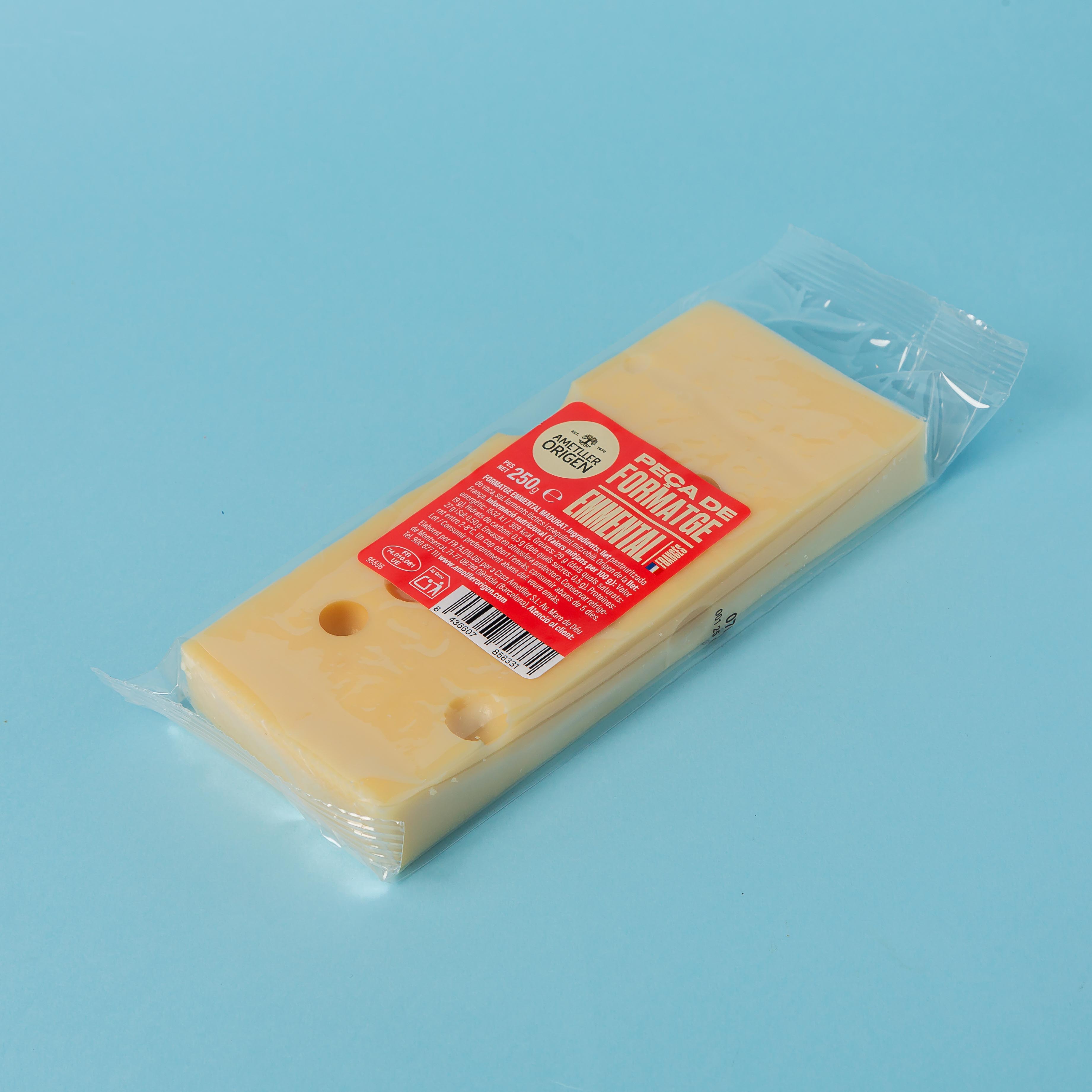 Formatge emmental francès porció Ametller Origen 250g